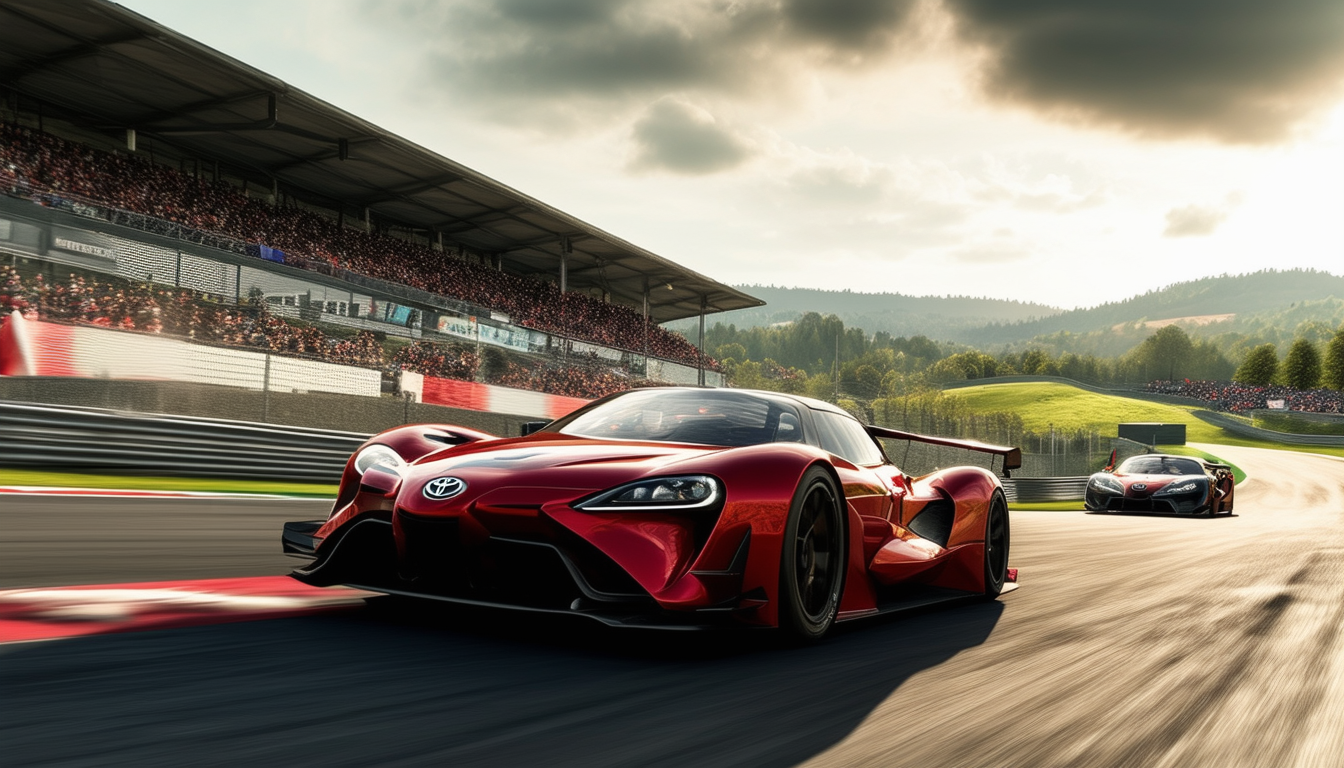plongez dans l'univers de la performance avec la supercar &Atilde;&nbsp; moteur v8 de toyota, qui rugit sur le c&Atilde;&copy;l&Atilde;&uml;bre circuit de spa-francorchamps. ne manquez pas cette exp&Atilde;&copy;rience inoubliable alliant puissance et technologie!