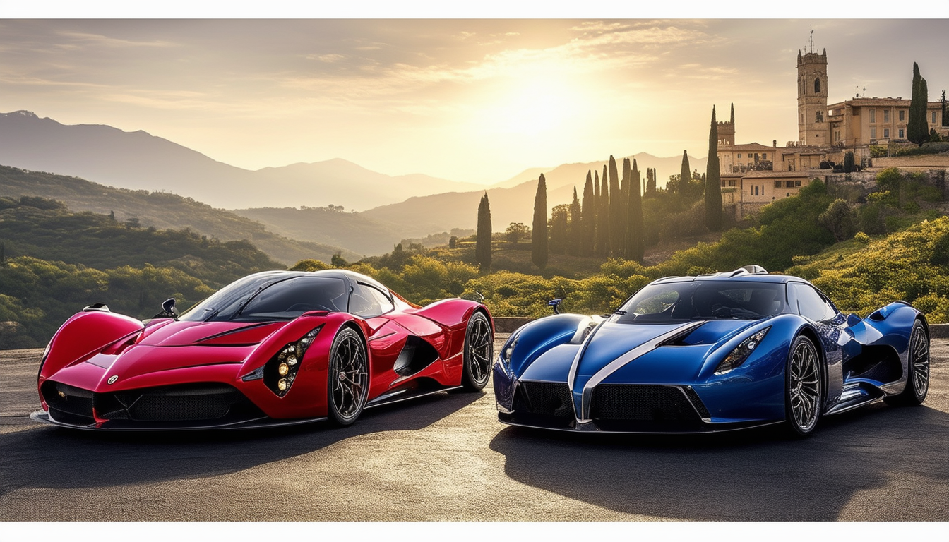 d&Atilde;&copy;couvrez la dualit&Atilde;&copy; fascinante des hypercars italiennes avec le pininfarina anniversario et le reversario. deux mod&Atilde;&uml;les embl&Atilde;&copy;matiques alliant performance &Atilde;&copy;poustouflante et design d'exception, mettant en lumi&Atilde;&uml;re l'h&Atilde;&copy;ritage de l'ing&Atilde;&copy;nierie italienne. plongez dans l'univers de l'innovation automobile et laissez-vous s&Atilde;&copy;duire par ces chefs-d'&Aring;uvre sur roues.
