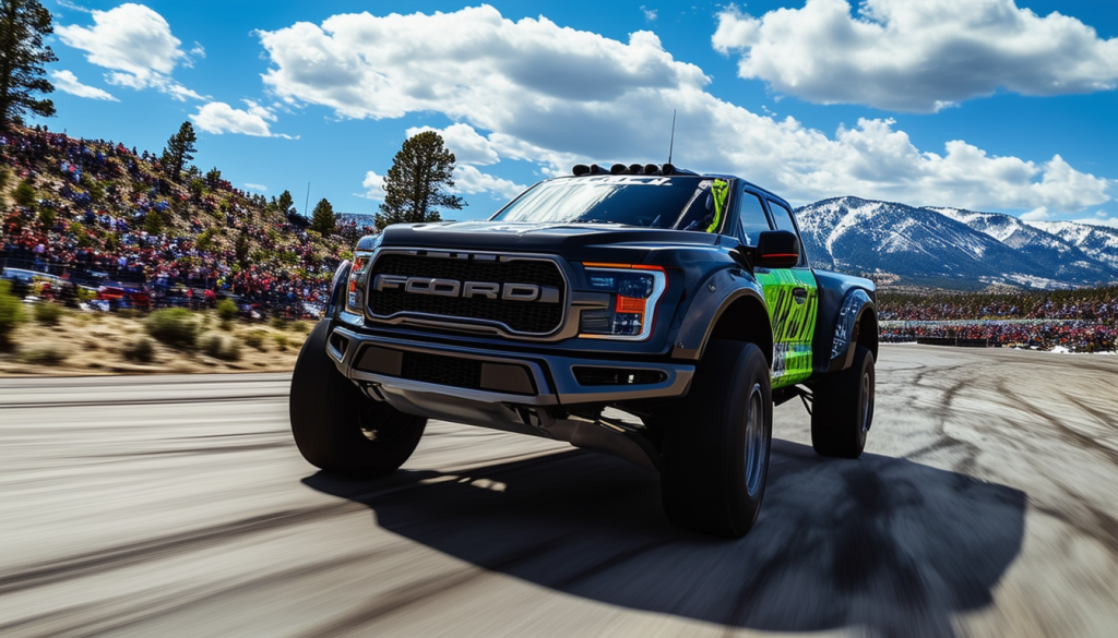 découvrez le ford f-150 lightning supertruck, prêt à affronter le légendaire pikes peak ! plongez dans l'univers de cette aventure épique, où puissance et technologie se rencontrent pour relever les défis de la célèbre course de montagne.