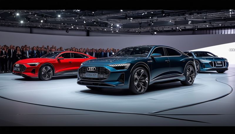 découvrez le nouveau visage saisissant de l'audi e-tron gt, accompagné du lancement simultané de trois versions inédites. alliant performance, élégance et technologie de pointe, cette berline électrique redéfinie vient enrichir l'univers audi. ne manquez pas cette révolution sur quatre roues.