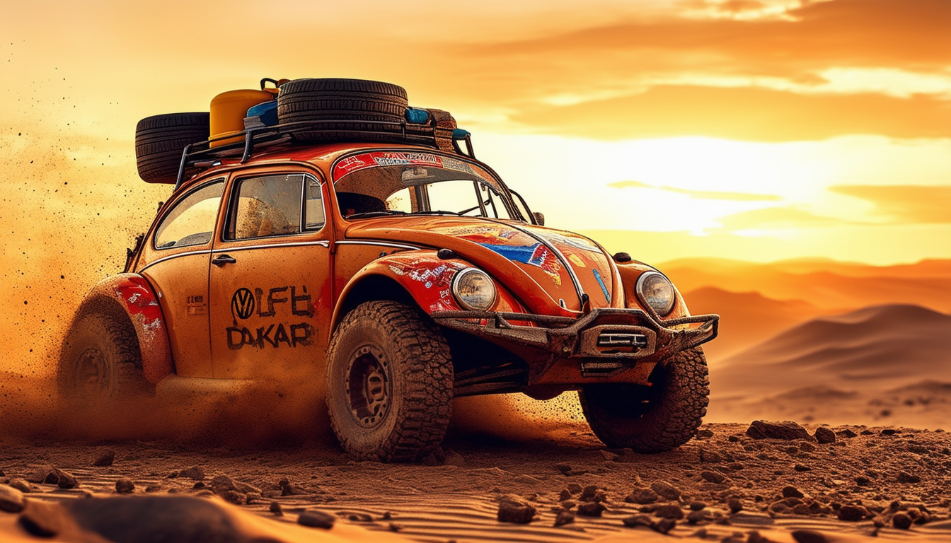 d&Atilde;&copy;couvrez l'adr&Atilde;&copy;naline d'un dakar miniature avec cette volkswagen new beetle m&Atilde;&copy;tamorphos&Atilde;&copy;e en baja bug. partez &Atilde;&nbsp; l'aventure et vivez des sensations fortes au volant de ce v&Atilde;&copy;hicule unique, alliant style et performance sur tous les terrains!
