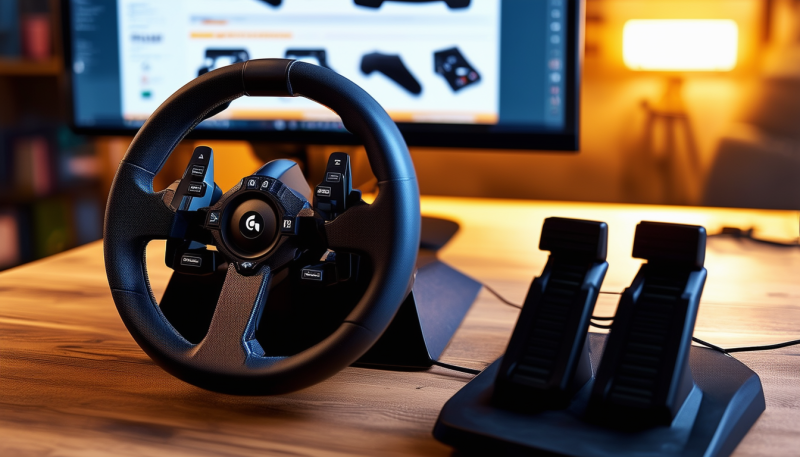 ne manquez pas cette offre incroyable : obtenez près de 50% de réduction sur l'emblématique ensemble volant de course logitech avec pédales, compatible avec ps5, ps4 et pc, exclusivement sur amazon. parfait pour une expérience de jeu immersive !