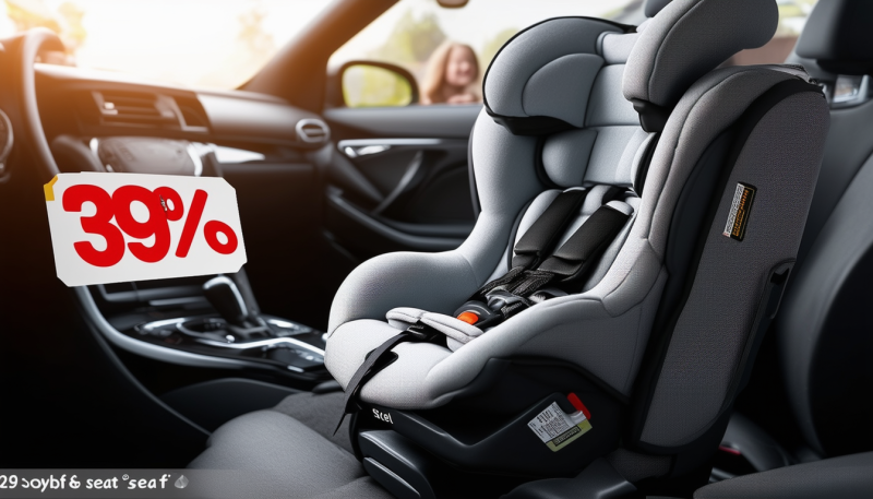 bénéficiez d'une remise exceptionnelle de 39% sur notre siège auto évolutif, parfaitement adapté aux voitures avec ou sans système isofix. offrez à votre enfant sécurité et confort tout en réalisant des économies !